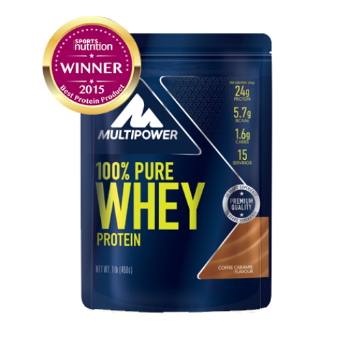 Obrázek 100% Pure Whey Protein - 450g - Káva Karamel MPower