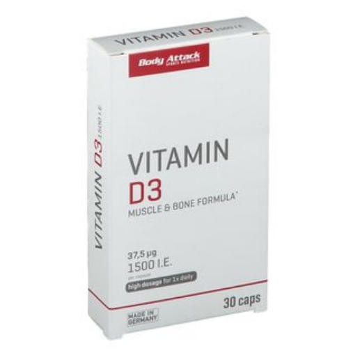 Obrázek Vitamin D3 - 30 kapslí Body Attack