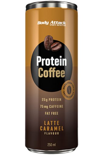 Obrázek Proteinová káva - 250 ml Karamelové Latte BodyAttack