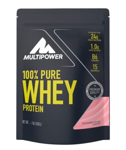 Obrázek 100% Pure Whey Protein - 450g - Jahodová MPower