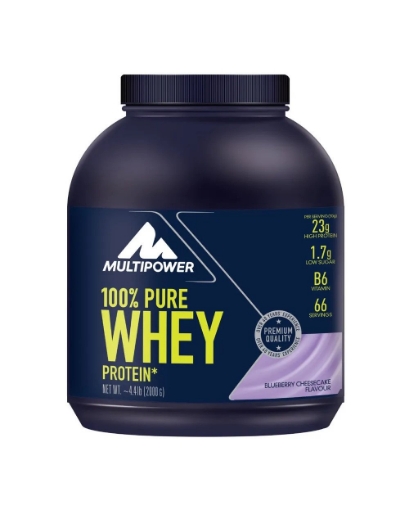 Obrázek 100% Pure Protein Whey - 2000g Tvarohový dort s borůvkami MPower