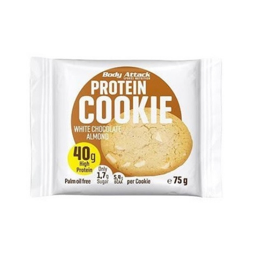 Obrázek Proteinové sušenky - Bílá čokoláda a Lískový ořech 75g Body Attack