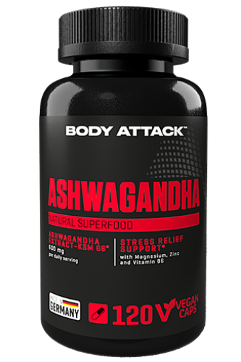 Obrázek Ashwagandha 120 Kapslí - Body Attack