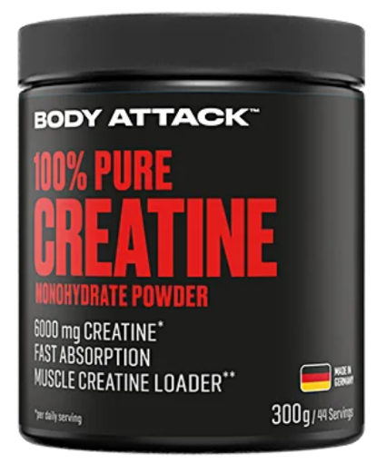 Obrázek Kreatin 100% Prášek - 300g Body Attack