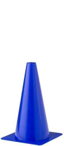 Obrázek Plastový tréninkový kužel 23 cm - Modrý - Teamsport