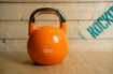 Obrázek Oranžová kettlebell 10 kg