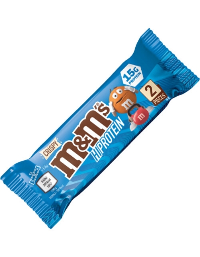 Obrázek M&M's Crispy Proteinová Tyčinka 52g - Mléčná Čokoláda