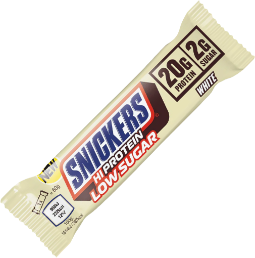 Obrázek Proteinová Tyčinka Snickers White s Nízkým Obsahem Cukru 57g - Bílá Čokoláda