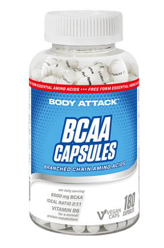 Obrázek BCAA 180 Kapslí - Body Attack