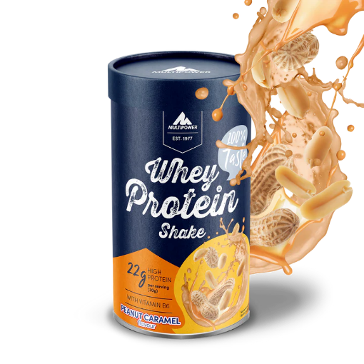 Obrázek Syrovátkový proteinový shake 420g - Arašídový karamel MultiPower